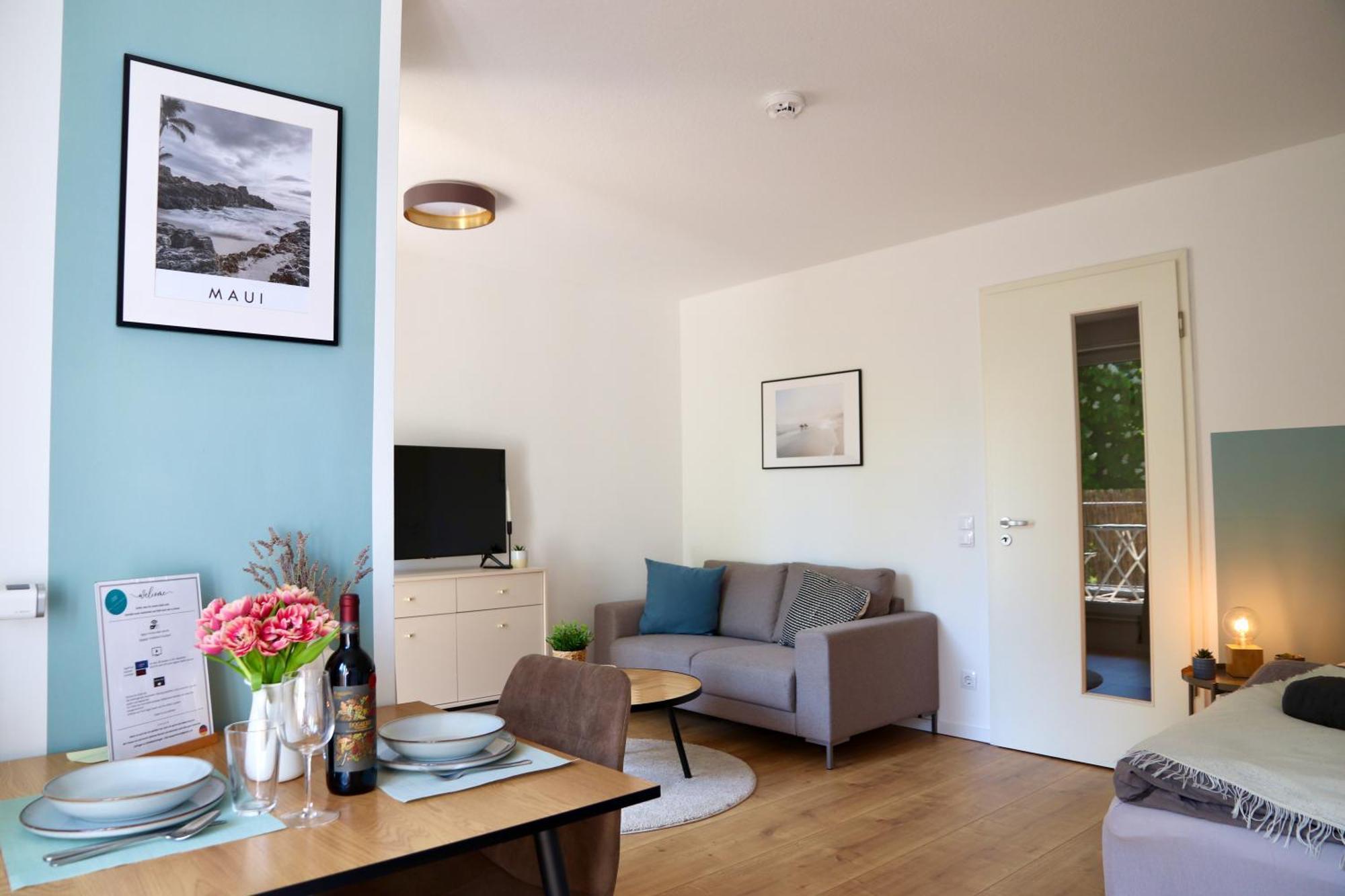 Gemuetliches 1R Apartment Mit Balkon, Parking, Tv Streaming Magdebourg Extérieur photo
